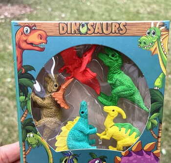 DINOSAURS THEME ERASERS SET