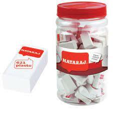 NATRAJ PLASTO ERASER IN JAR (PACK OF 100)