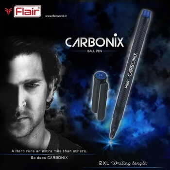 Flair carbonix Ballpen blue (pack of 10)