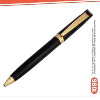 1096 Black shiny Metal Ball Pen