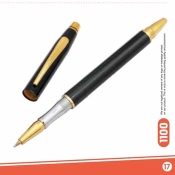 1100 Black Gold Stylish Metal Ball Pen